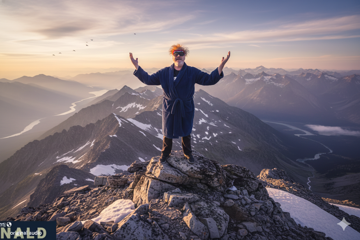 Mountain background for the podcast